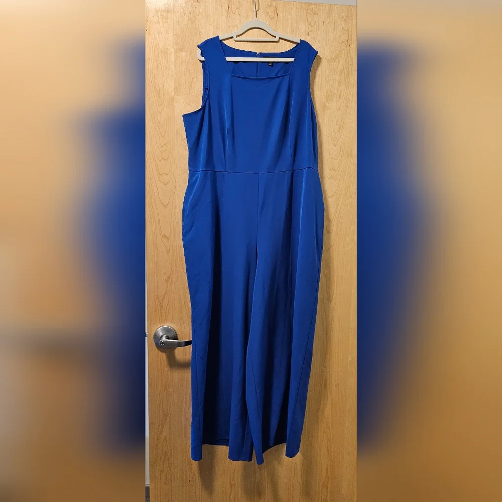 Elegant Lane Bryant Square Neck Jumpsuit - Picture 4 of 6